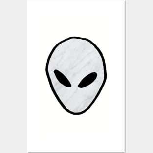 Marble alien Posters and Art